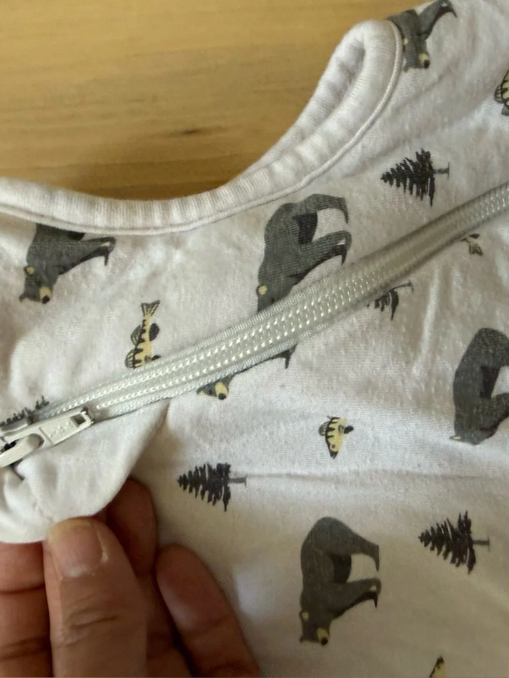 Kyte Baby Sleep Sack 1.0 tog Creek Bear/Tree/Fish Print Size 18-36 month